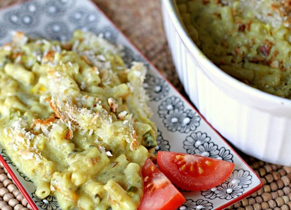 Baingan bharta macaroni cheese 