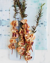 Baja-style rosemary chicken skewers