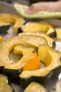 Baked acorn squash