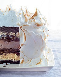 Baked Alaska birthday cake