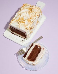 Baked Alaska sandwich