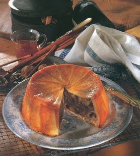 Baked apple and fruit charlotte