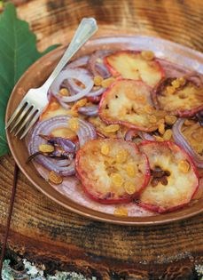 Baked apple rings