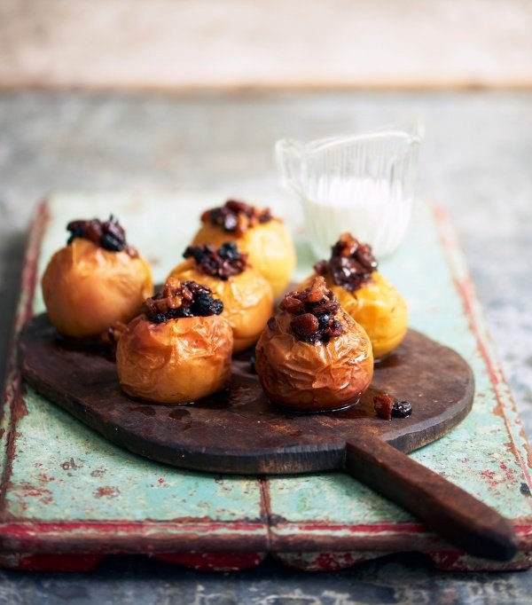 Baked apples with balsamic