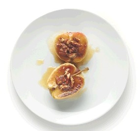 Baked apples with praline