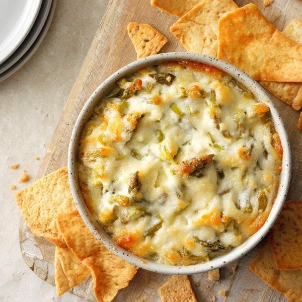 Baked asparagus dip