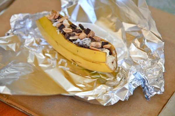 Baked banana