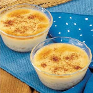 Baked barley pudding