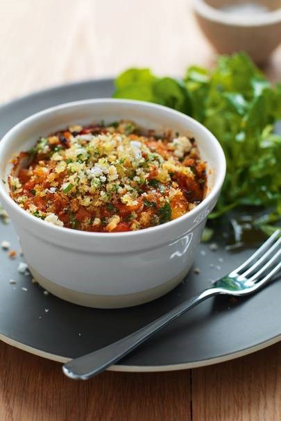 Baked basque-style crab with sherry
