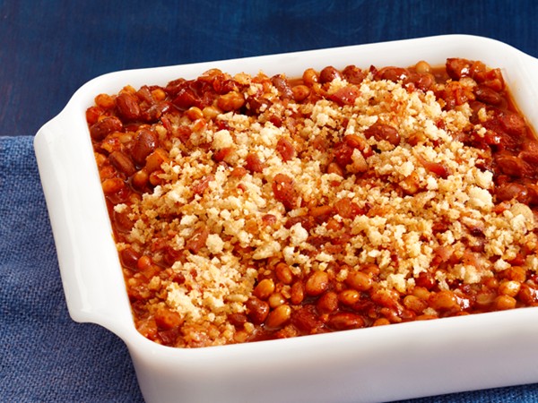 Baked beans with bacon
