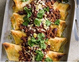 Baked beef enchiladas