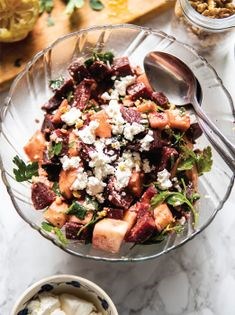 Baked beet, apple, and bundz salad (Sałatka z pieczonych buraków, jabłka i bundzu)