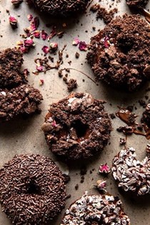 Baked blackout doughnuts