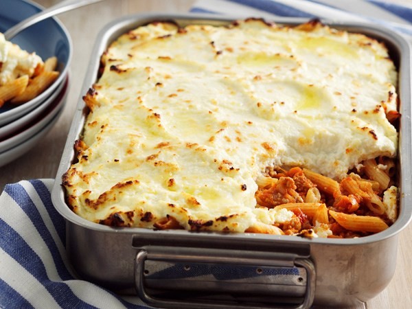 Baked Bolognese pasta