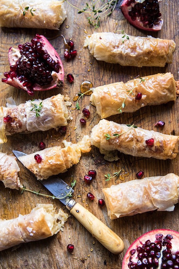 Baked Brie and prosciutto rolls