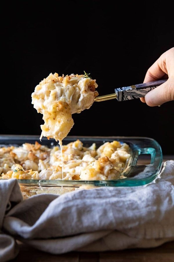Baked Brie mac and cheese