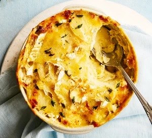 Baked Brie potato gratin 