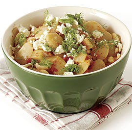 Baked butter beans with onions, tomatoes, and feta