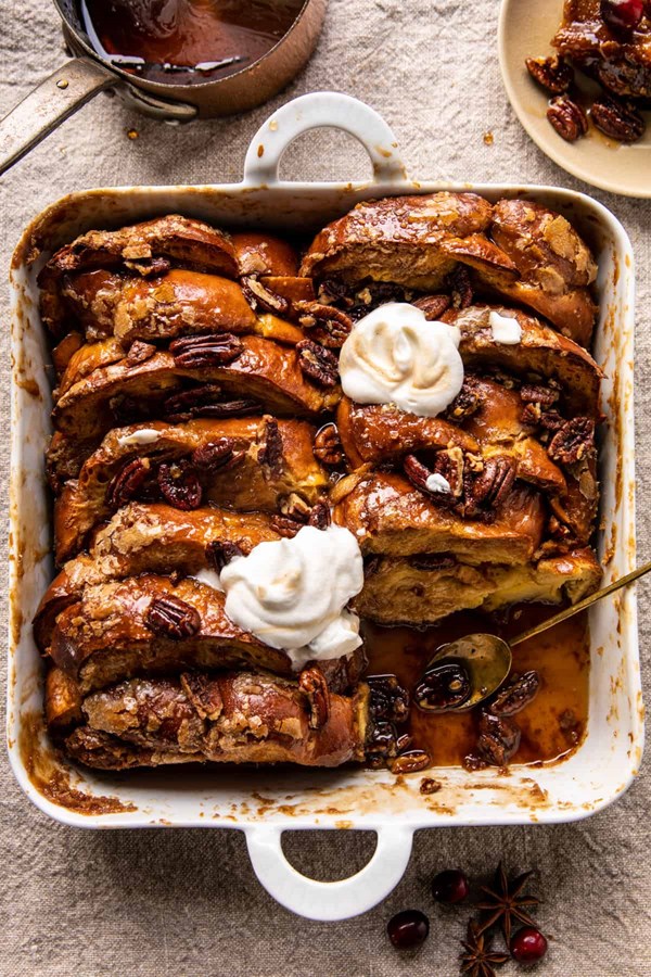 Baked butter pecan French toast