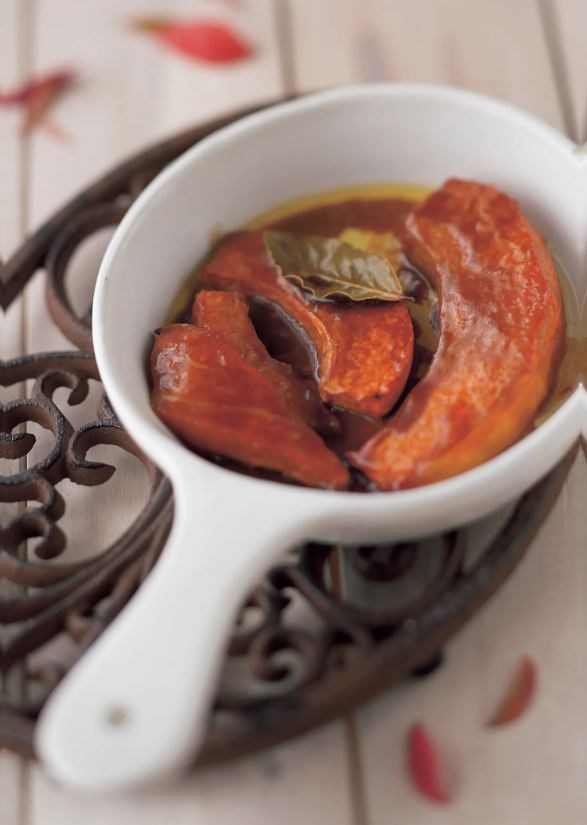 Baked butternut / pumpkin with butter and sugar