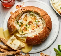 Baked Camembert in a cob