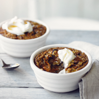 Baked carrot cake oatmeal