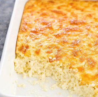 Baked cheese grits