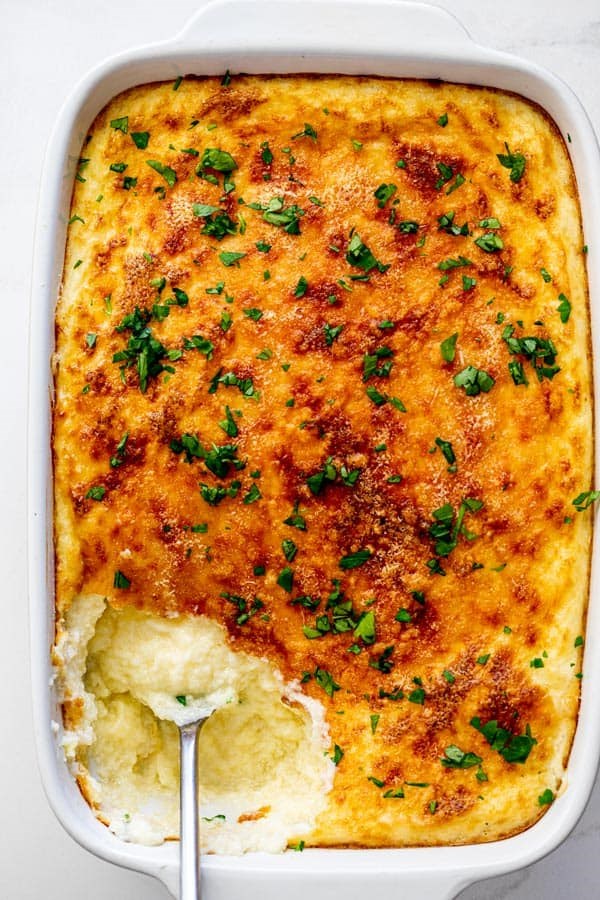 Baked cheese grits