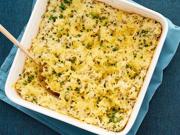 Baked cheesy rice