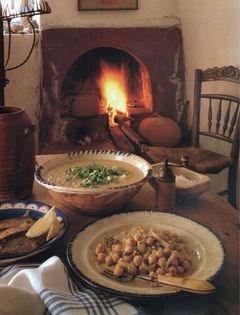 Baked chick-peas (Revithia sto fourno)