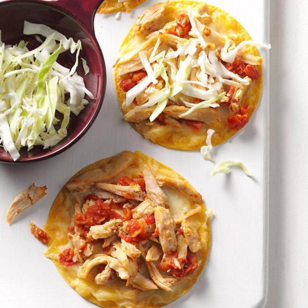 Baked chicken chalupas