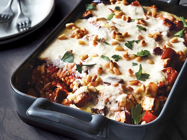 Baked chicken moussaka