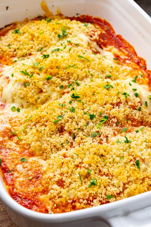 Baked chicken Parmesan