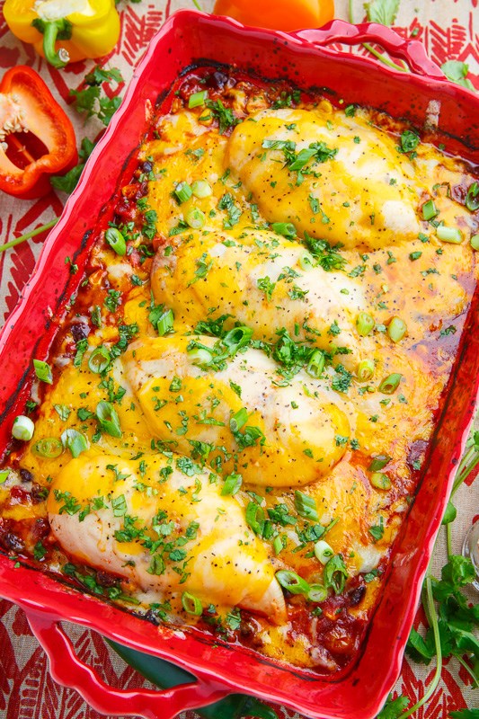 Baked chicken Santa Fe