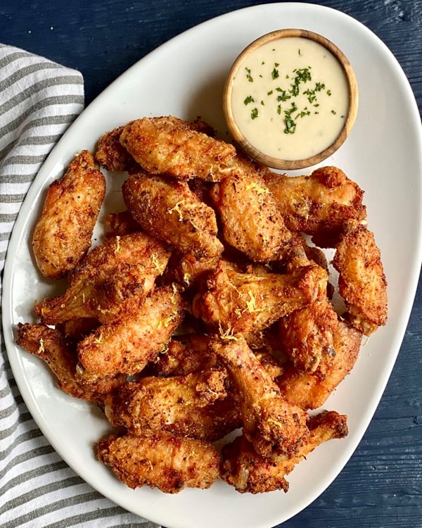 Baked chicken wings