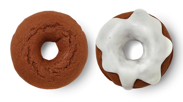 Baked chocolate doughnuts