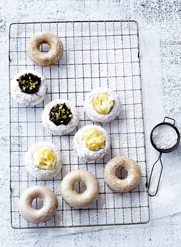 Baked cinnamon sugar doughnuts