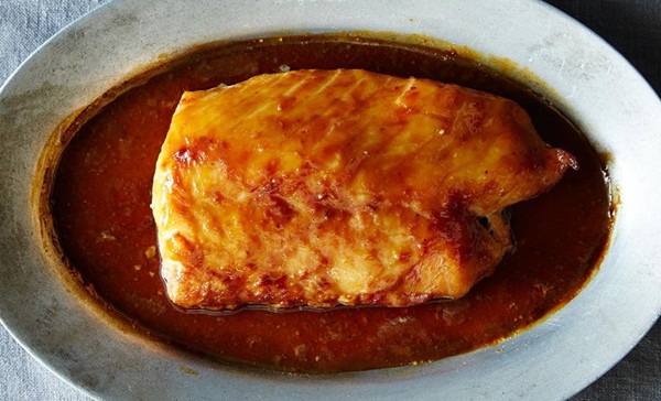 Baked cod with miso
