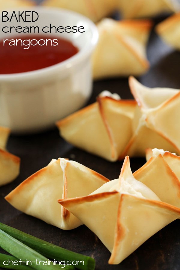 Baked cream cheese Rangoons 