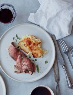Baked creamy potatoes