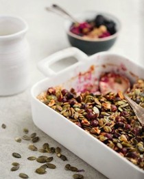 Baked crunchy blackberry oatmeal 2