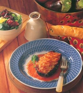Baked eggplant
