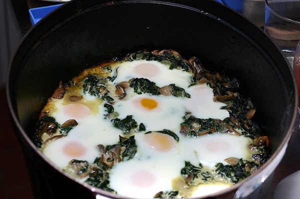 Baked eggs