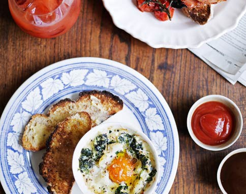 Baked eggs