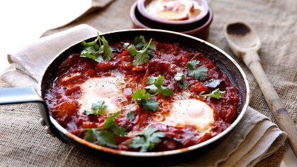 Baked eggs (Shakshuka)