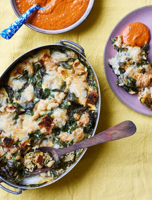 Baked eggs with roast tomato sauce