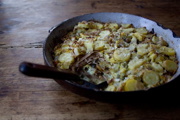 Baked farro pasta