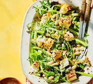 Baked feta & bean salad