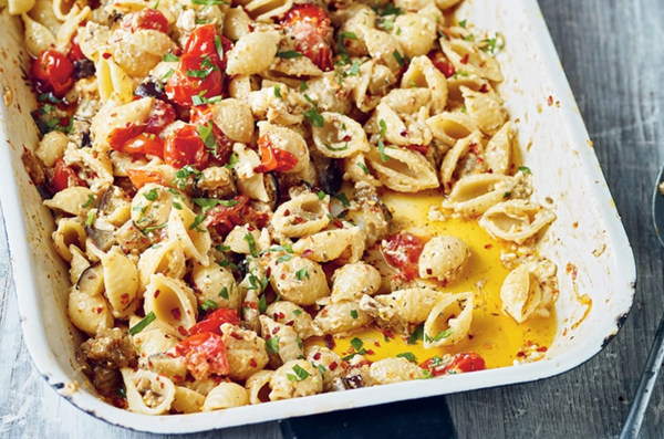 Baked feta pasta