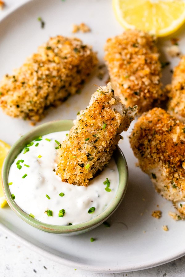 Baked fish sticks